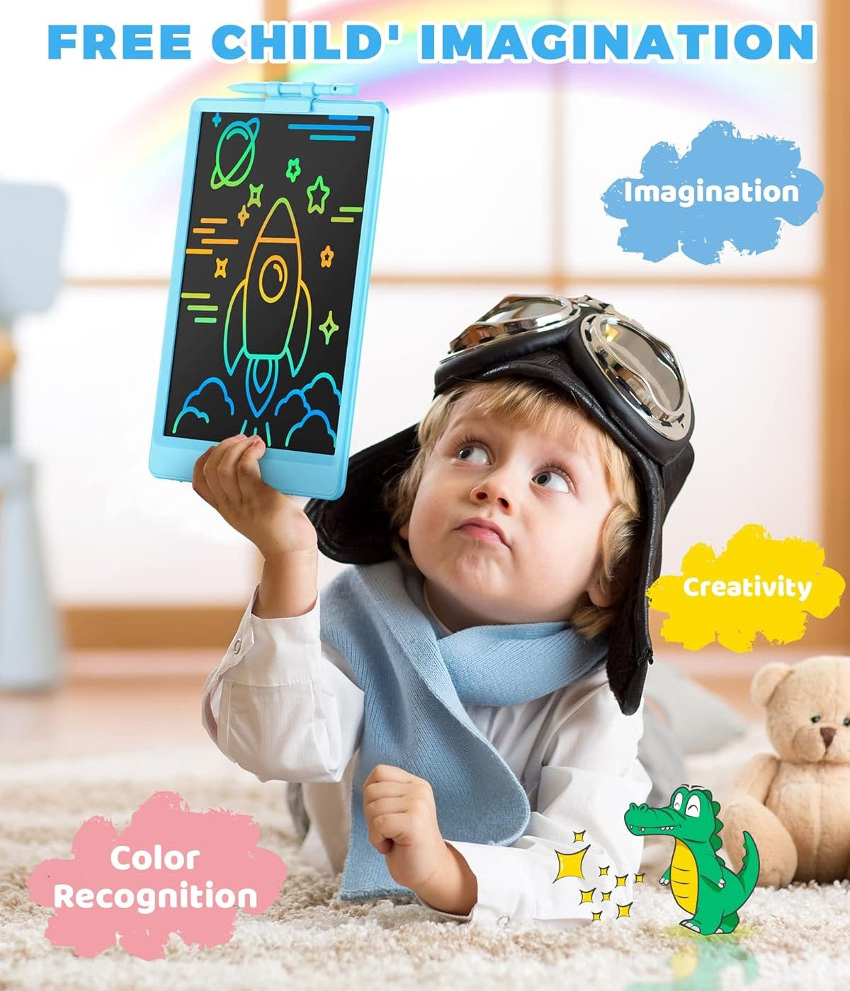 ColorScribe™ Colour LCD Writing Tablet -- كمبيوتر لوحي للكتابة بشاشة LCD ملونة