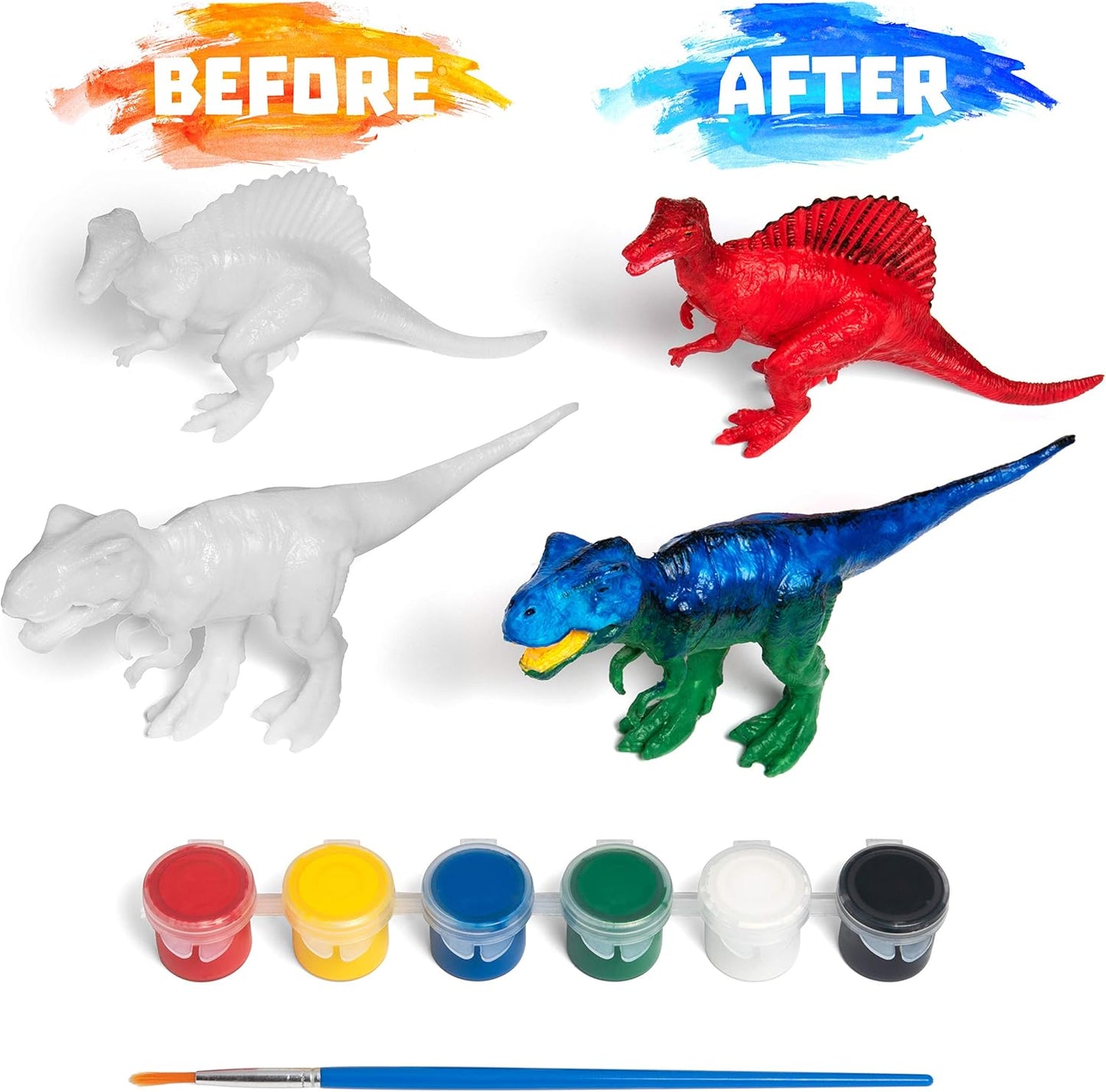 Paintasaur™ DIY Paintable Dinosaur Model Toy -- لعبة مجسمة على شكل ديناصور قابلة للطلاء بنفسك