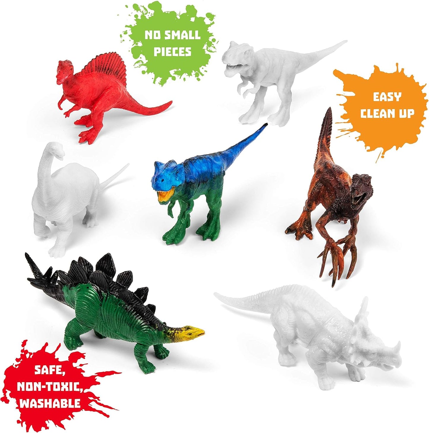 Paintasaur™ DIY Paintable Dinosaur Model Toy -- لعبة مجسمة على شكل ديناصور قابلة للطلاء بنفسك