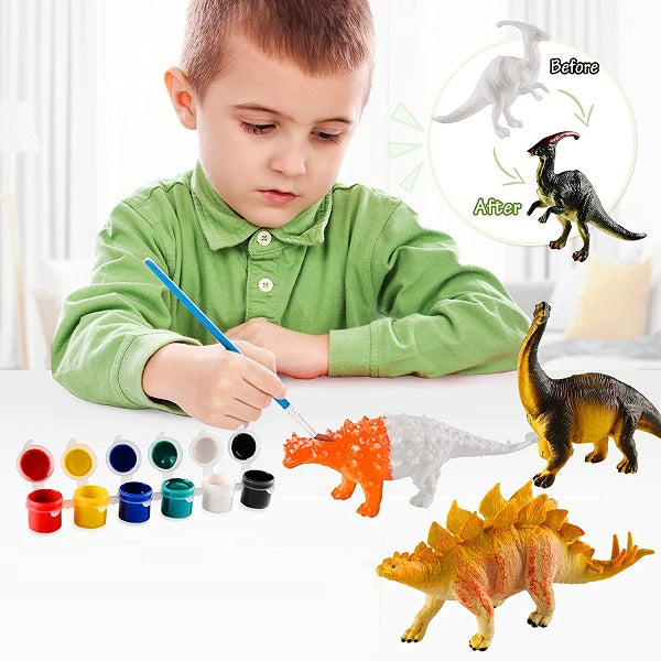 Paintasaur™ DIY Paintable Dinosaur Model Toy -- لعبة مجسمة على شكل ديناصور قابلة للطلاء بنفسك