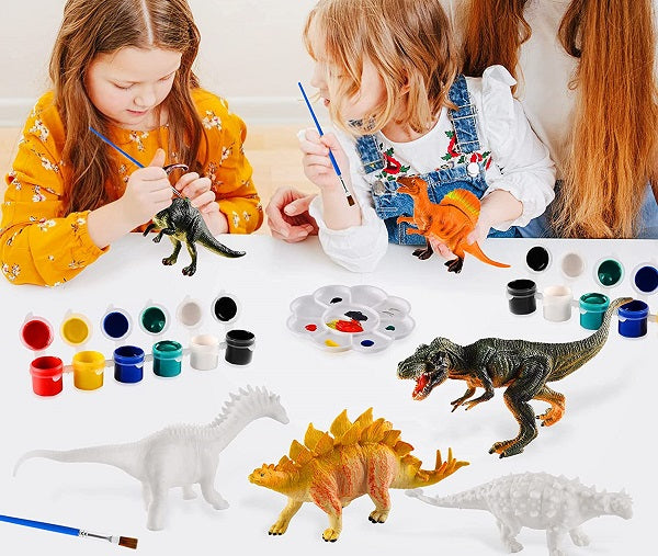 Paintasaur™ DIY Paintable Dinosaur Model Toy -- لعبة مجسمة على شكل ديناصور قابلة للطلاء بنفسك