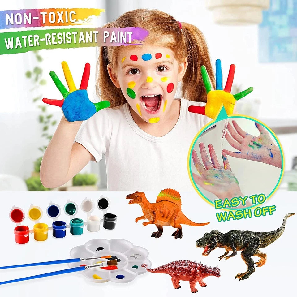 Paintasaur™ DIY Paintable Dinosaur Model Toy -- لعبة مجسمة على شكل ديناصور قابلة للطلاء بنفسك