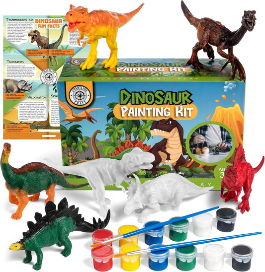 Paintasaur™ DIY Paintable Dinosaur Model Toy -- لعبة مجسمة على شكل ديناصور قابلة للطلاء بنفسك