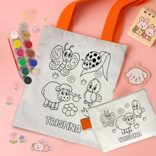 GrafiBag™ Kids’ Graffiti Canvas Bag Set -- مجموعة حقائب قماشية للأطفال برسومات جرافيتي